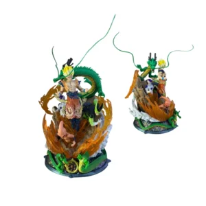 Action Figure Goku Super Saiyan com Freeza, Cell e Buu 22 cm