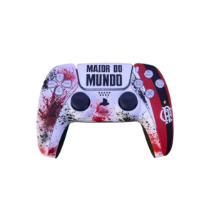 Controle PS5 Original, Personalizado com o tema Flamengo (Novo)