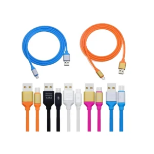 Cabo V8 Silicone Colorido - Carga e Dados (1 metro)