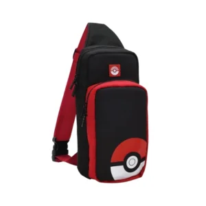 Bolsa Mochila Transporte p/ Nintendo Switch Edição Especial Pokémon (Preta/Vermelha)