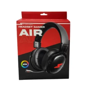 Headset Gamer Sem Fio SuperFrame AIR RGB Surround 7.1 Bluetooth – Novo