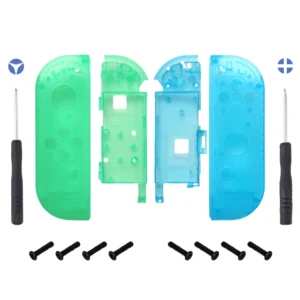 CARCAÇA JOYCON NINTENDO SWITCH VERDE CLARO AZUL CLARO